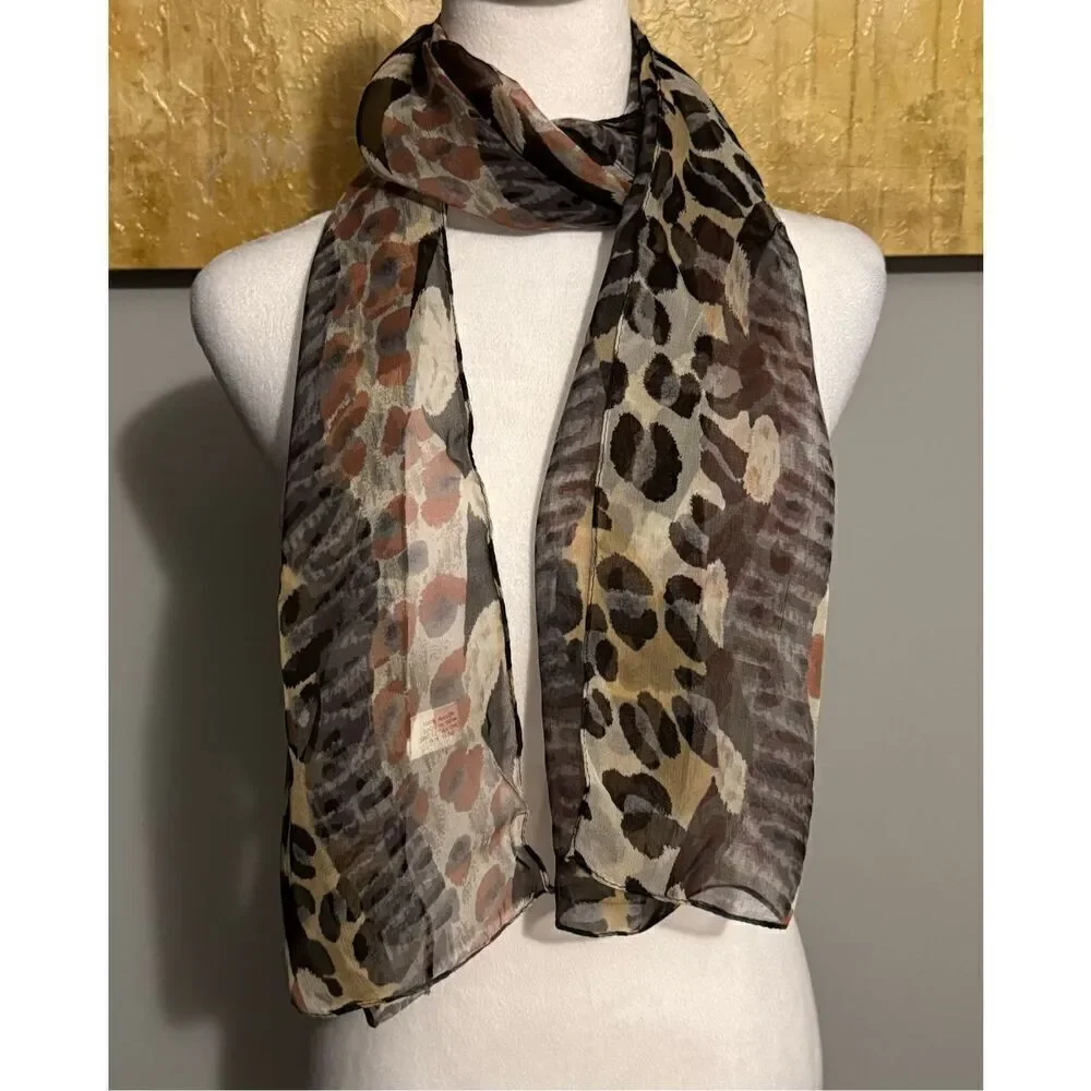 BERKSHIRE HANDKRCHF  Animal Print Scarf